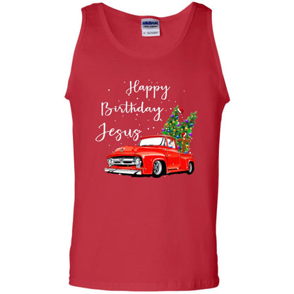 Happy Birthday Jesus Christian Christ X-mas Gift Shirt Red