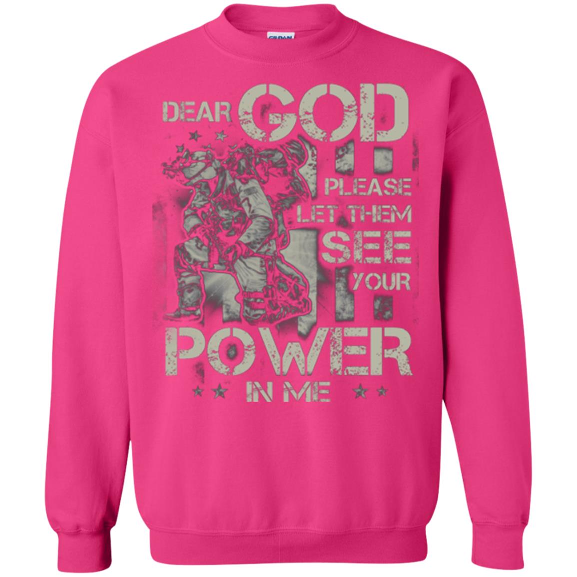 Dear God Please Let Them See Yuor Future In Me Military Shirt Heliconia