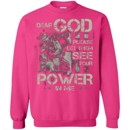 Dear God Please Let Them See Yuor Future In Me Military Shirt Heliconia