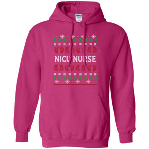 Nicu Nurse Nursing X-mas Christmas Gift ShirtG185 Gildan Pullover Hoodie 8 oz.