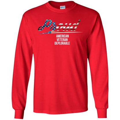 Veteran T-shirt Proud American Veteran Deplorable Red