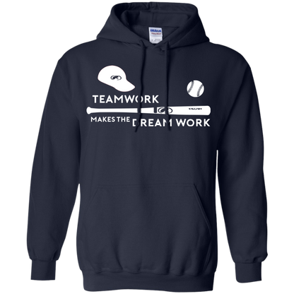 Baseball T-shirt Teamwork Makes The Dream Work Navy