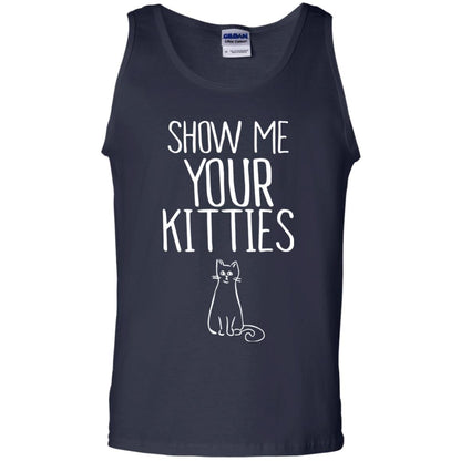 Cat Lover T-shirt Show Me Your Kitties Navy