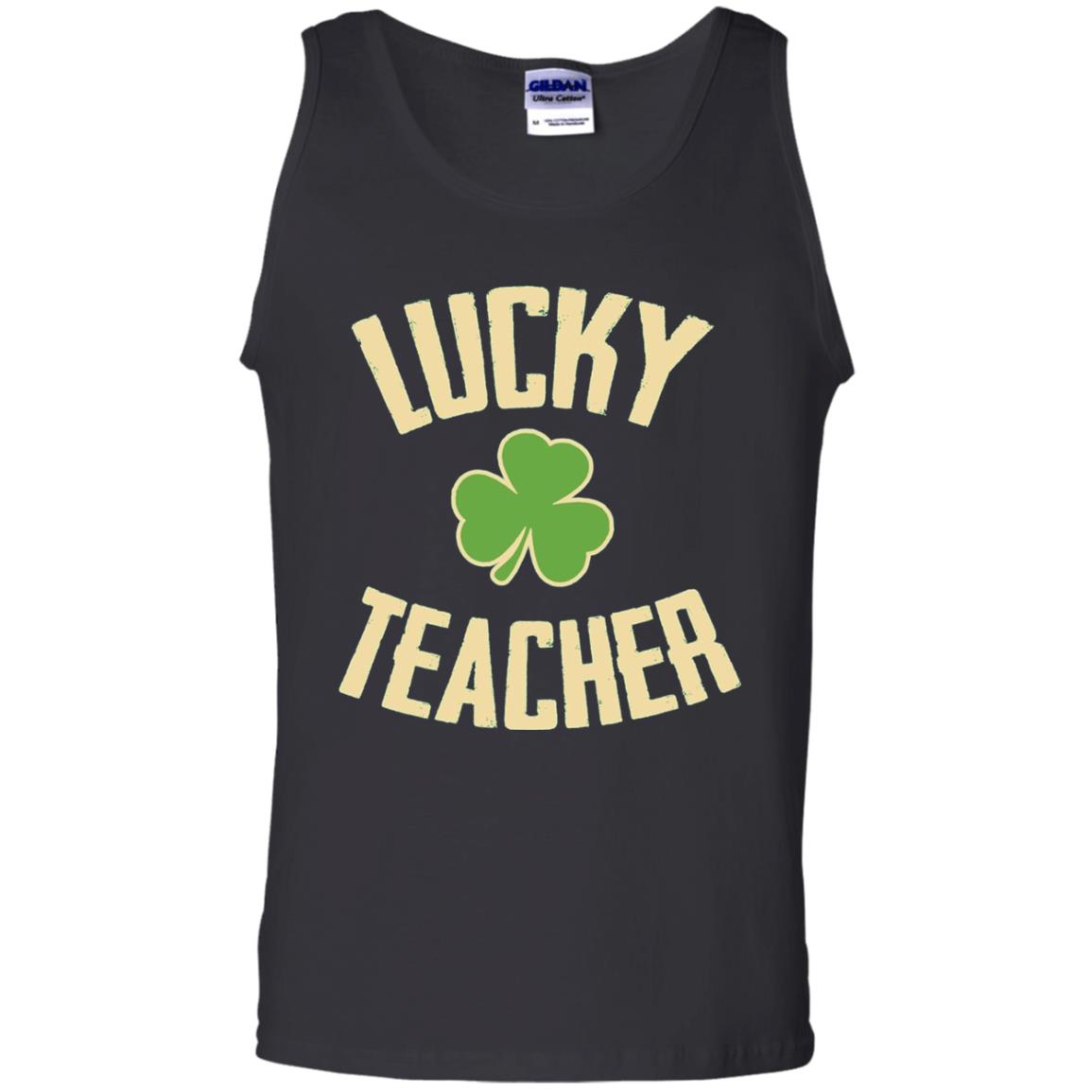 Lucky Teacher Shirt St. Patrick_s Day T-shirt Black