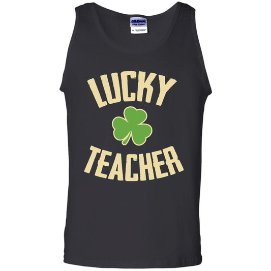 Lucky Teacher Shirt St. Patrick_s Day T-shirt Black