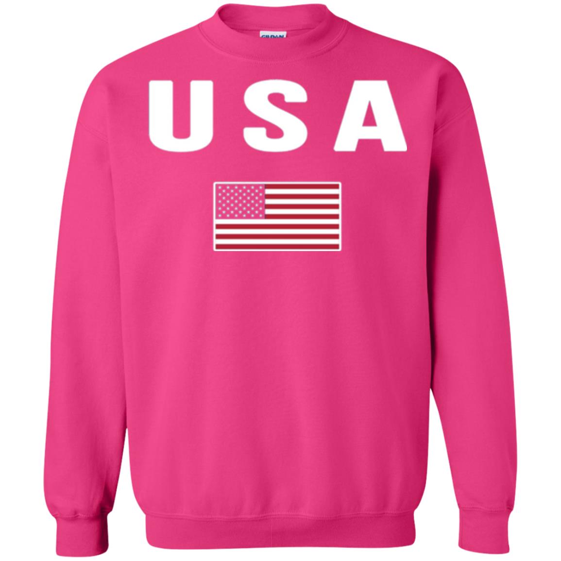 American Flag Us America United States T-shirt Heliconia