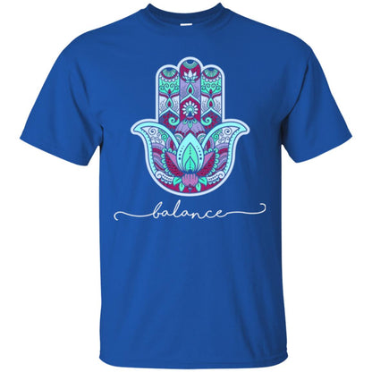 Balance Yoga Gym Hamsa T-shirt Royal