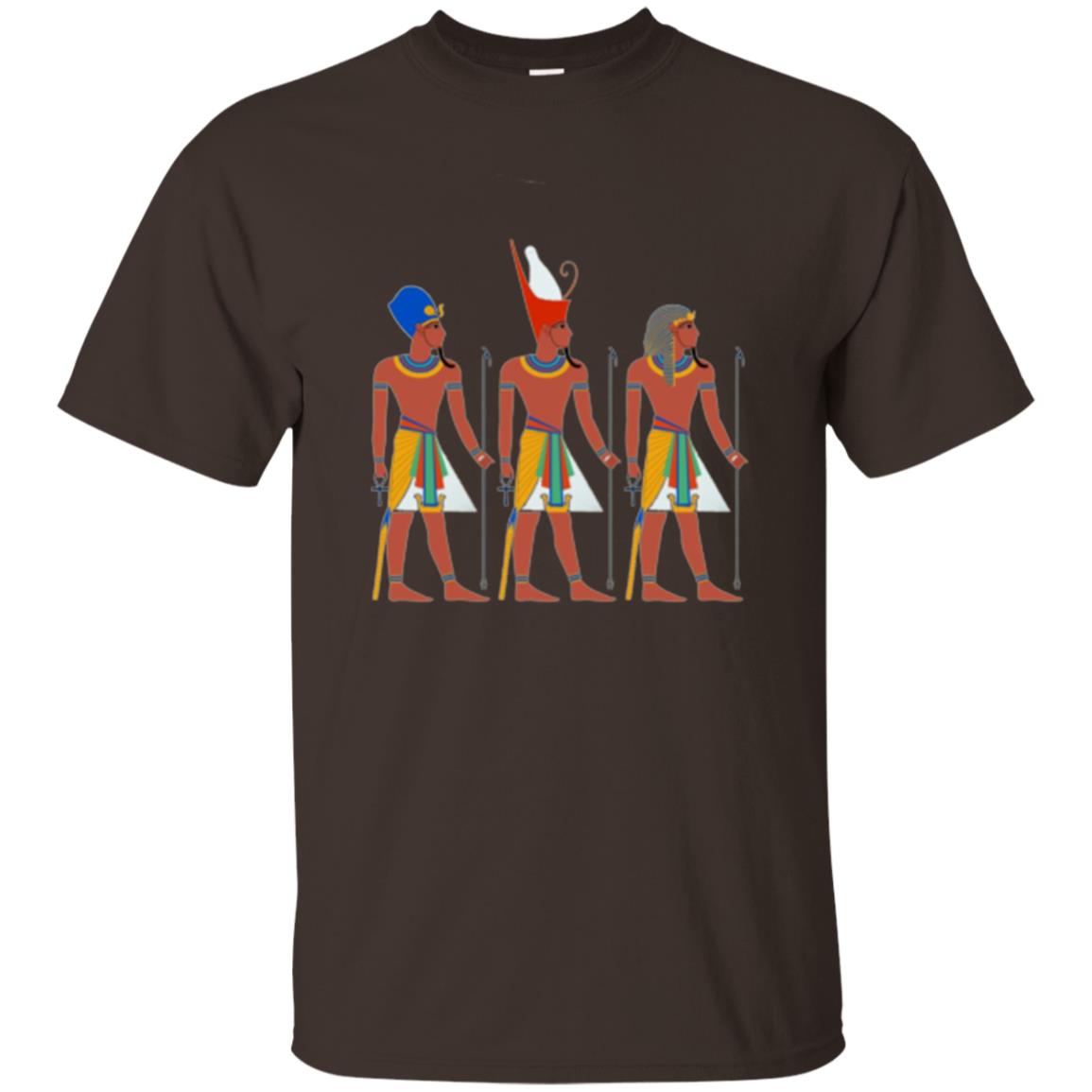 Ancient Egypt Pharaoh Art T-shirt Dark Chocolate
