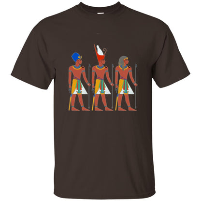 Ancient Egypt Pharaoh Art T-shirt Dark Chocolate
