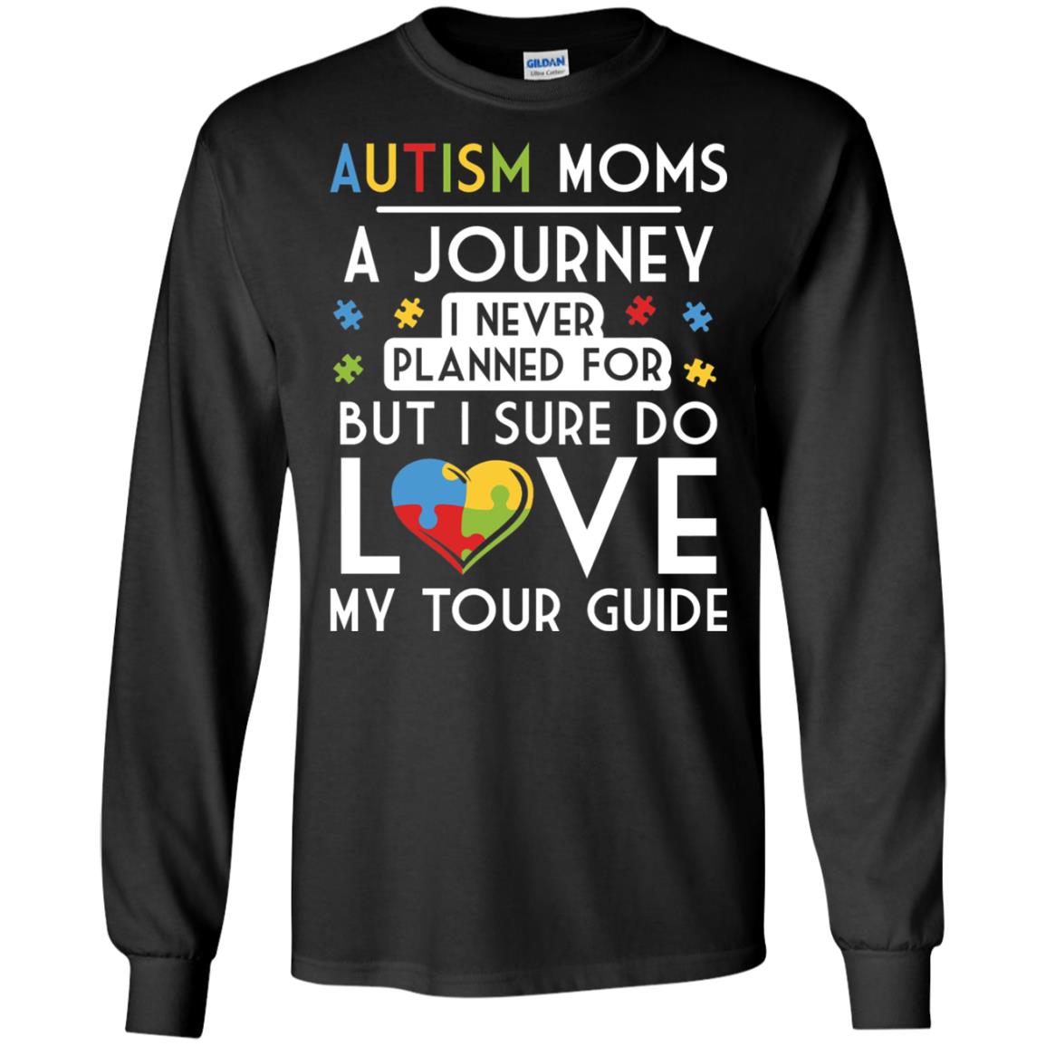 Autism Mom Shirt Autism Mom A Journey Of Love Black