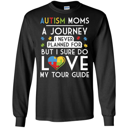 Autism Mom Shirt Autism Mom A Journey Of Love Black