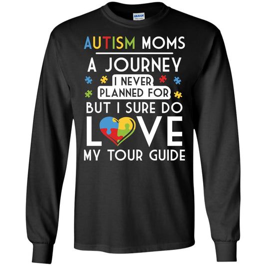 Autism Mom Shirt Autism Mom A Journey Of Love Black