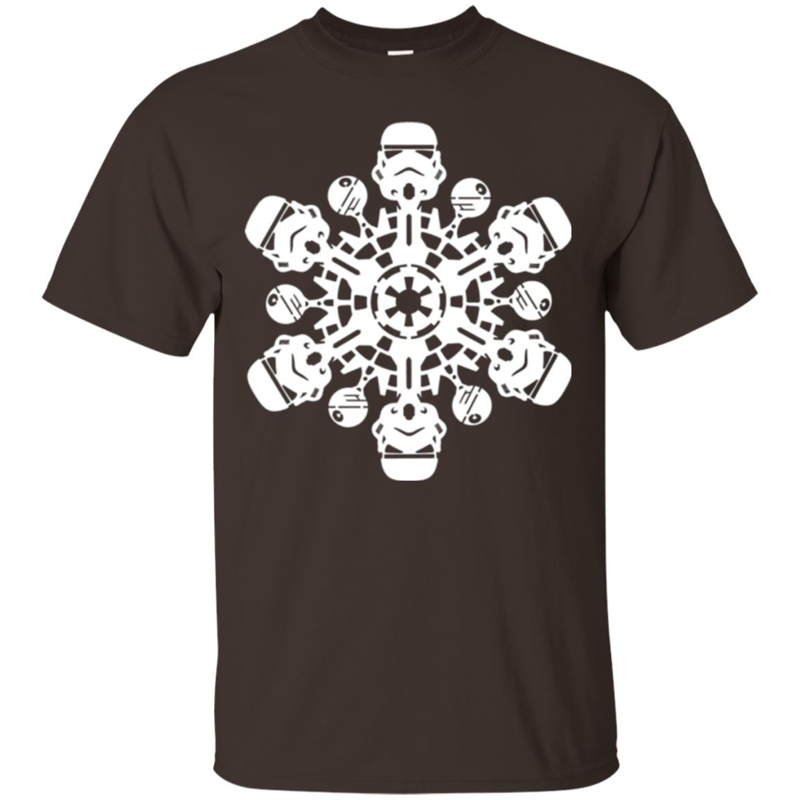 Christmas T-shirt Star Wars Stormtrooper Snowflake Dark Chocolate