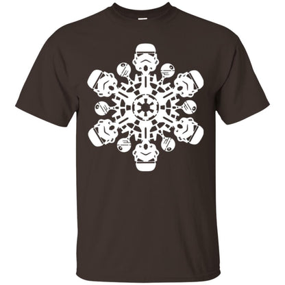 Christmas T-shirt Star Wars Stormtrooper Snowflake Dark Chocolate