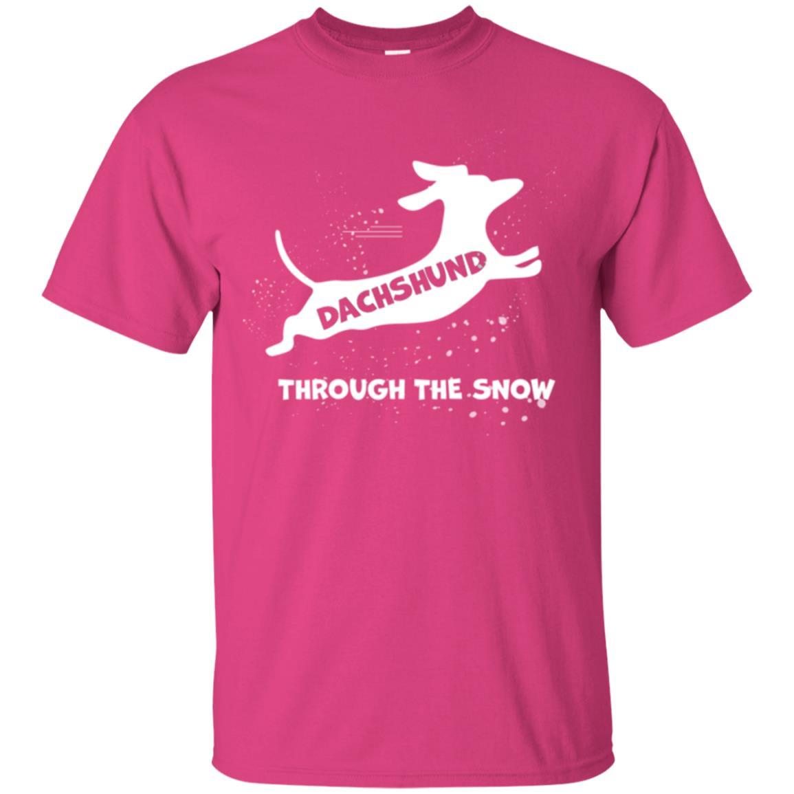 Dachshund Through The Snow T-shirt Heliconia
