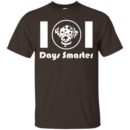 Dog Lovers T-shirt 101 Days Smarter Dark Chocolate