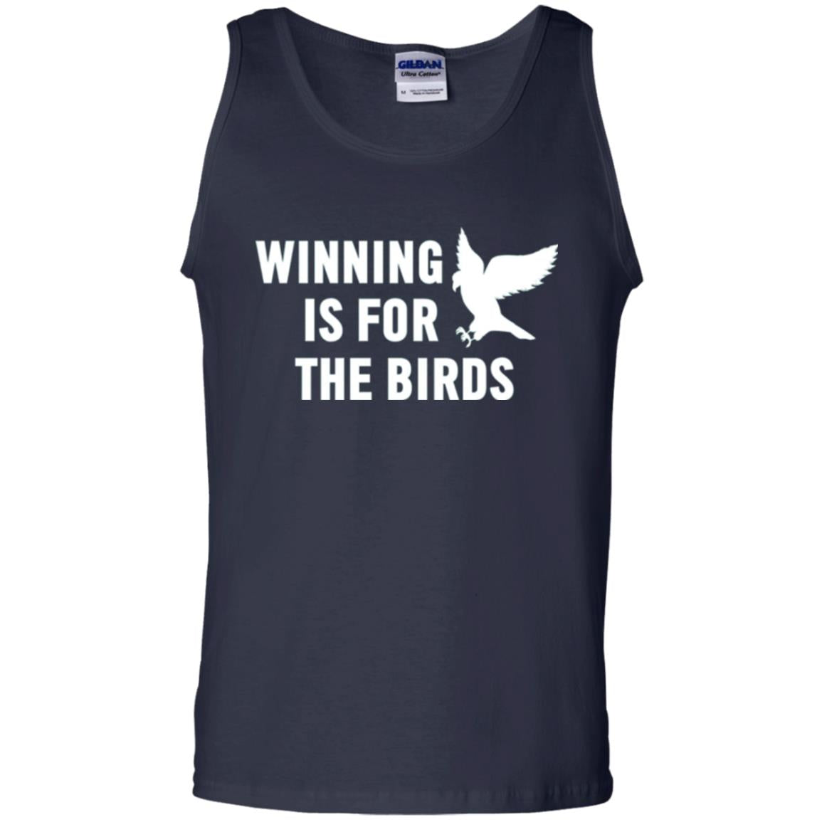 Winning Is For The Birds Eagle Mascot T-shirt Navy