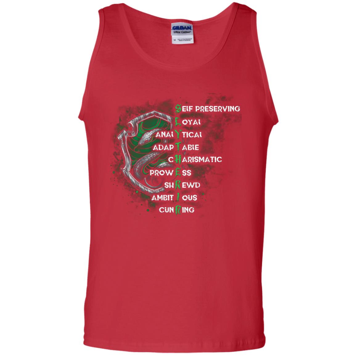 Slytherin House Harry Potter Fan Shirt Red