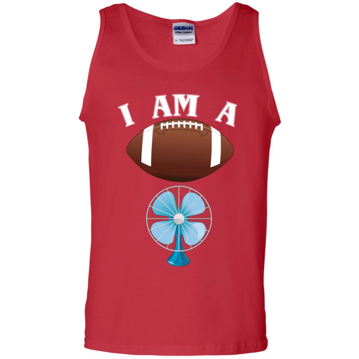 Football Lover T-shirt I Am A Football Fan Red