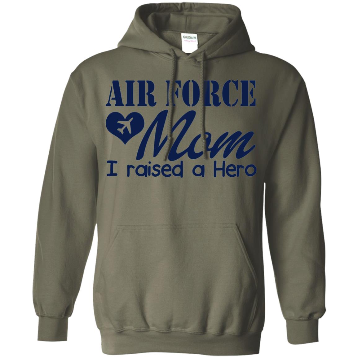 Air Force Mom T-shirt I Raise A Hero Military Green