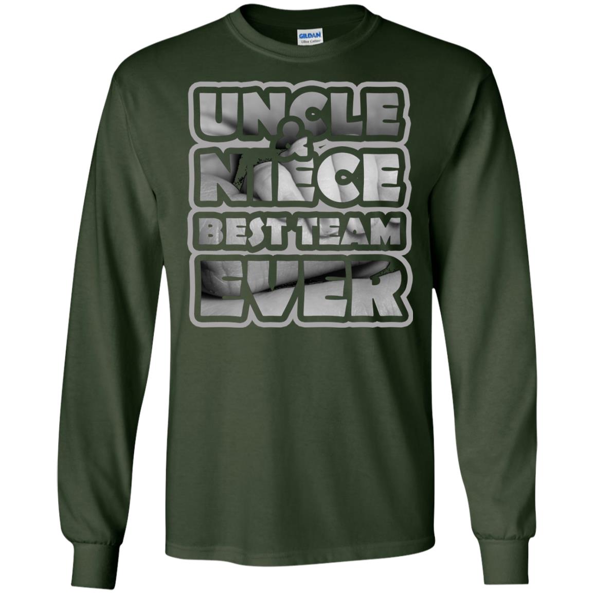 Uncle And Niece Best Team Ever Shirt For Uncle Or Niece Forest Green