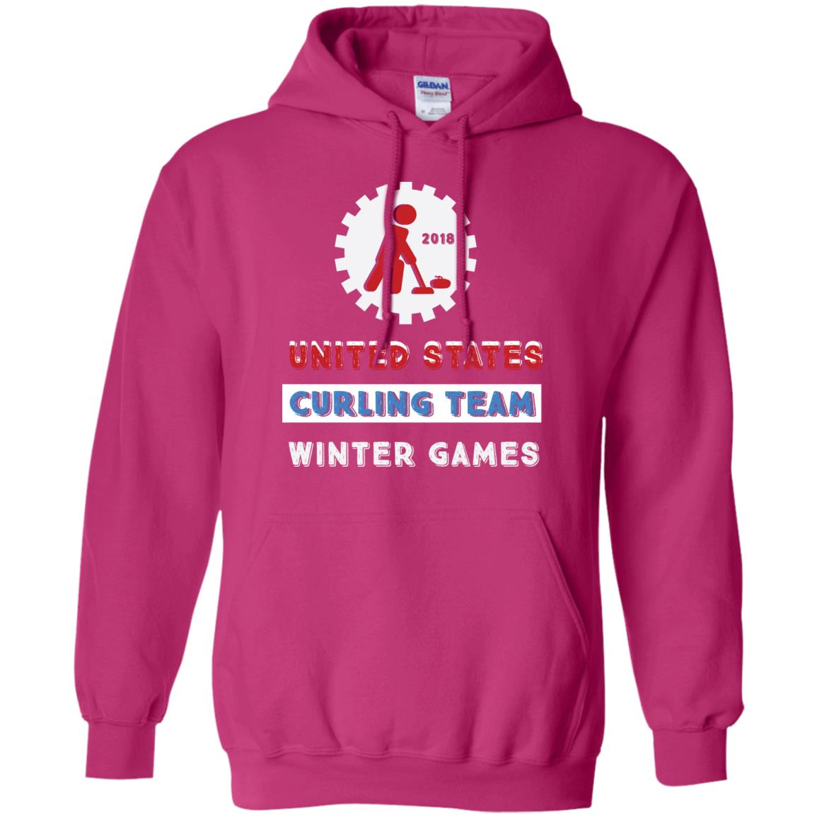 United States Curling Team Winter Games Curling Lover T-shirt Heliconia
