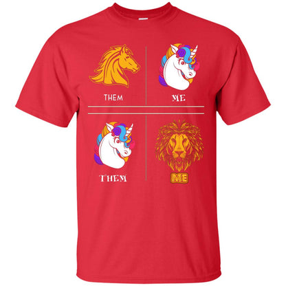 They Are Horse I Am Unicorn They Are Unicorn I Am Lion Red
