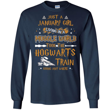 Just A January Girl Living In A Muggle World Took The Hogwarts Train Going Any Where Navy