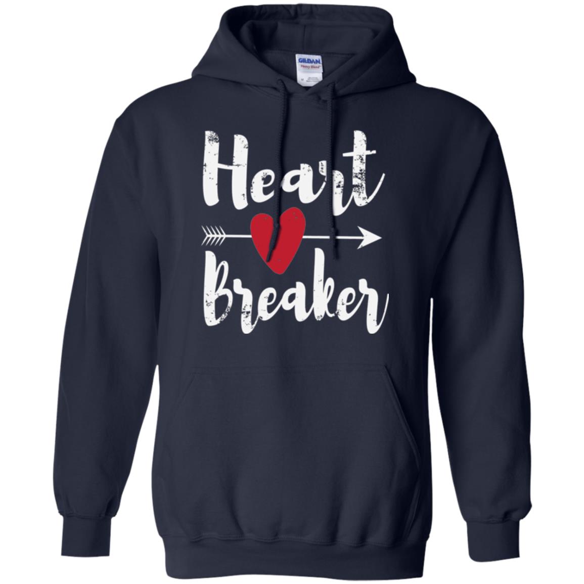 Valentines Day T-shirt Heart Breaker T-shirt Navy