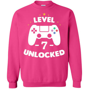 Senenth Birthday T-shirt Level 7 Unlocked