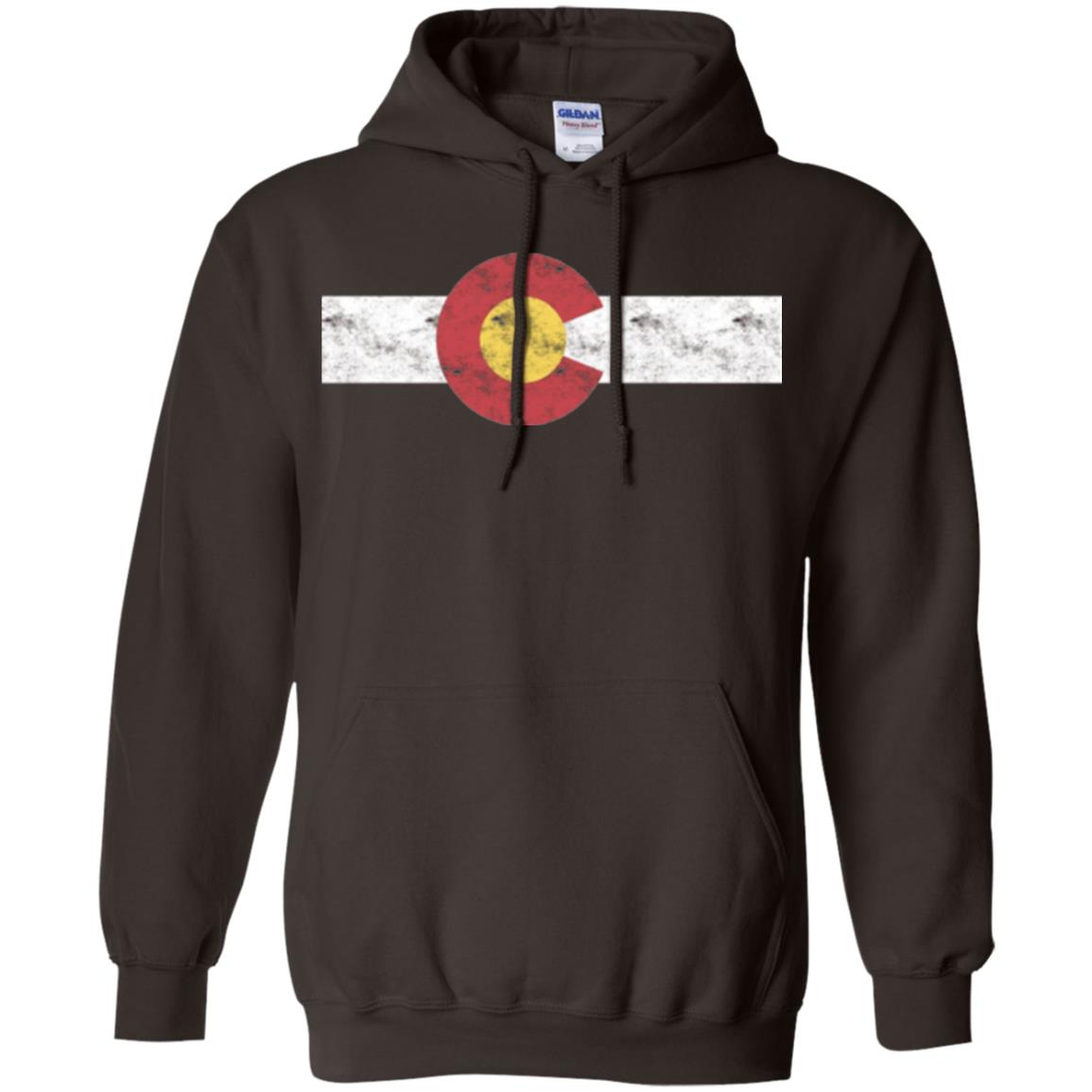 Colorado State Flag T-shirt Patriotic Colorado Day Dark Chocolate