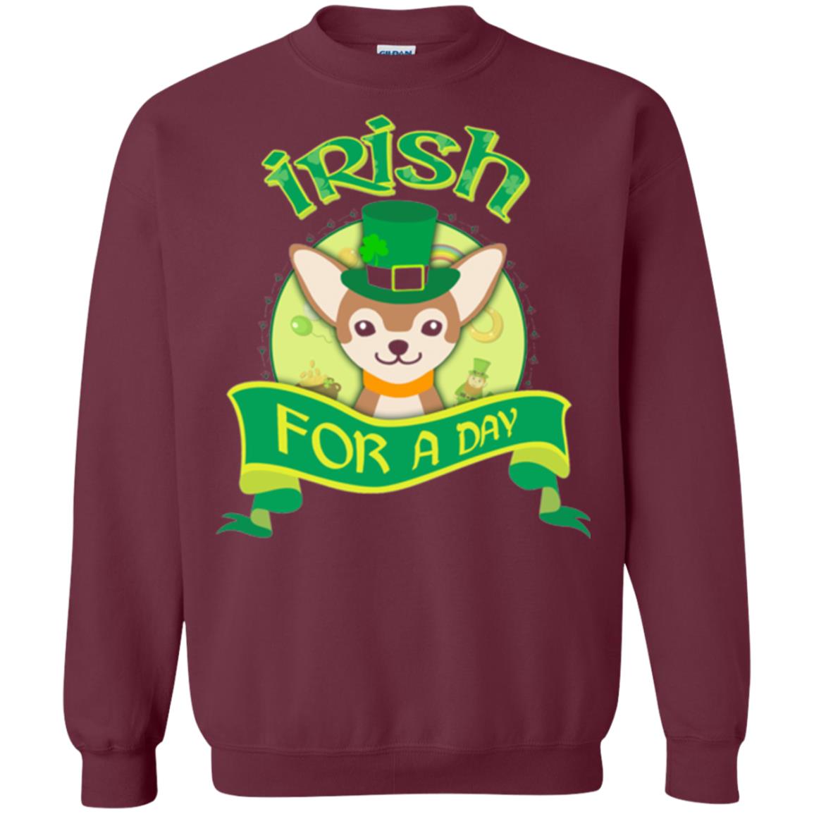 Saint Patrick_s Day T-shirt Amazing I_m Irish Chihuahua Maroon