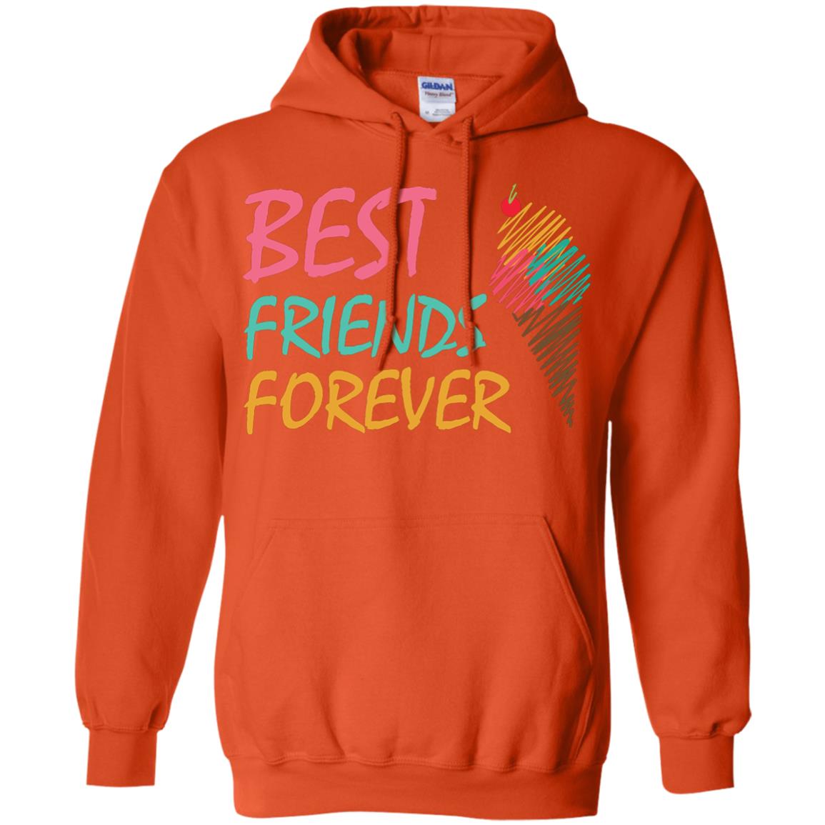Best Friends Forever Ice Cream Lover T-shirt Orange