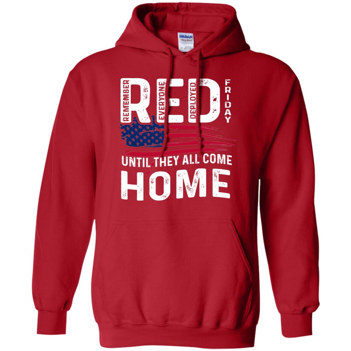 Nation Wear Red Day T-shirt Red Friday Until They All Come Home Red
