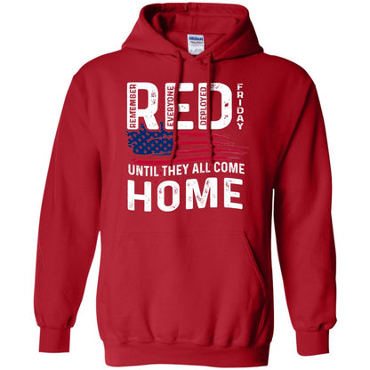 Nation Wear Red Day T-shirt Red Friday Until They All Come Home Red