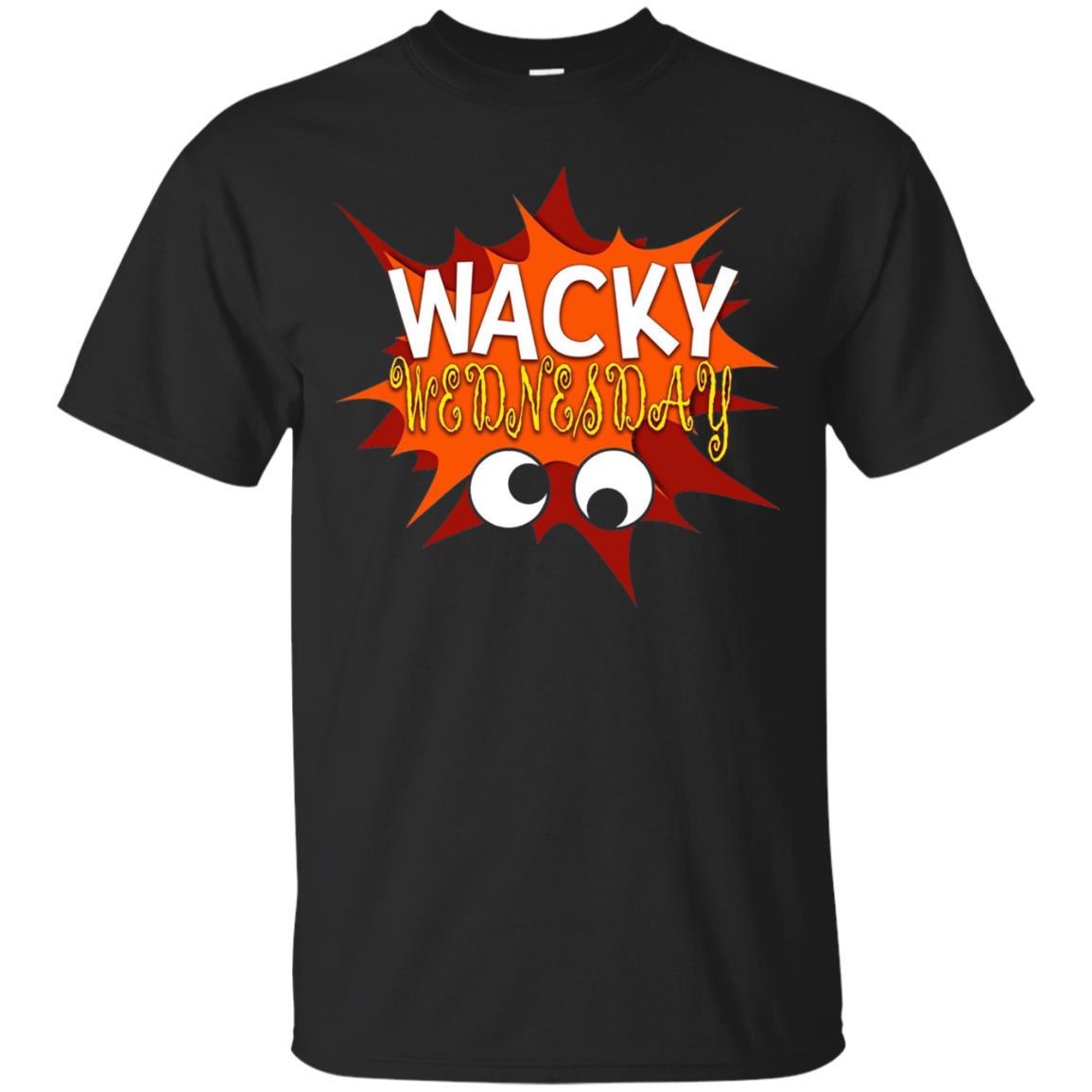 Wacky Wednesday Googly Eyes Silly T-shirt Black