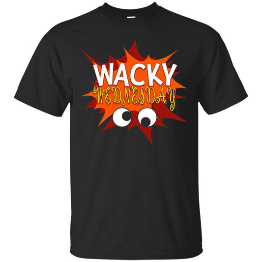 Wacky Wednesday Googly Eyes Silly T-shirt Black