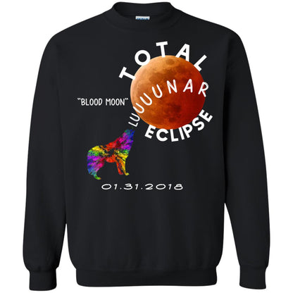 Best Total Lunar Eclipse Shirt 2018 Blood Moon T-shirt Black