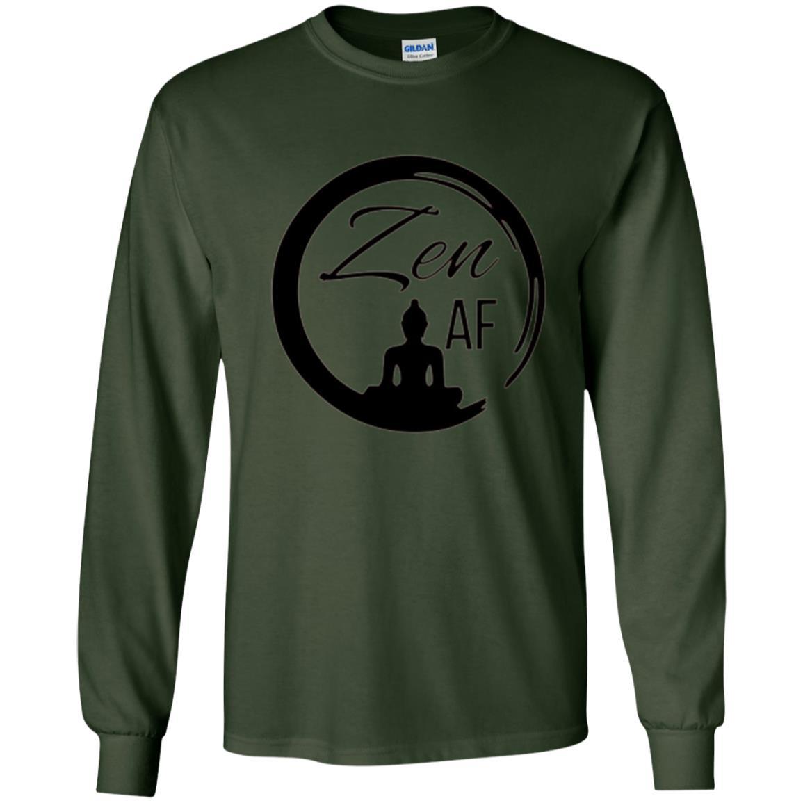 Zen Af Yoga Graphic T-shirt Forest Green