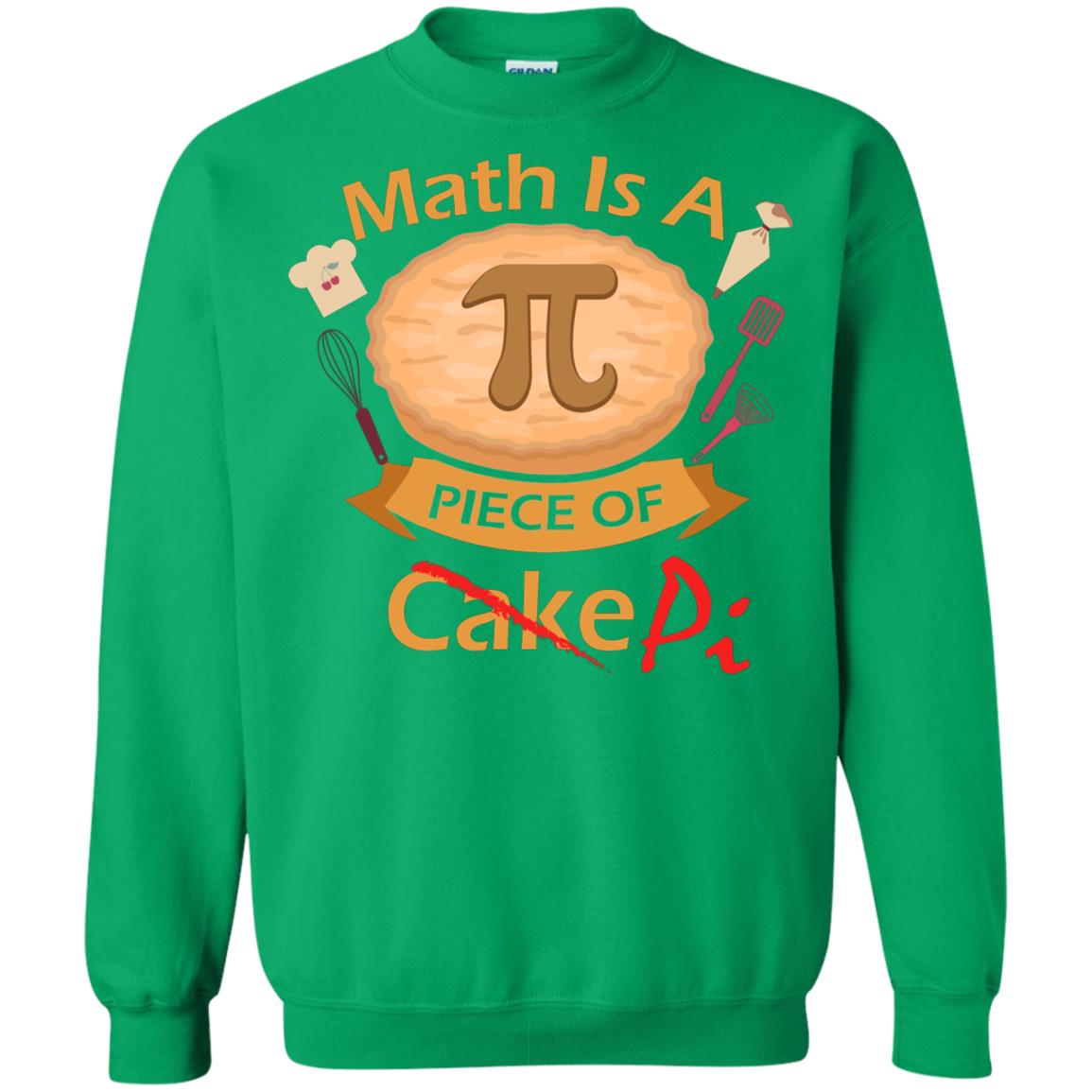 Math Is A Piece Of Pi Funny Pi Day T-shirt For Math Lover Irish Green