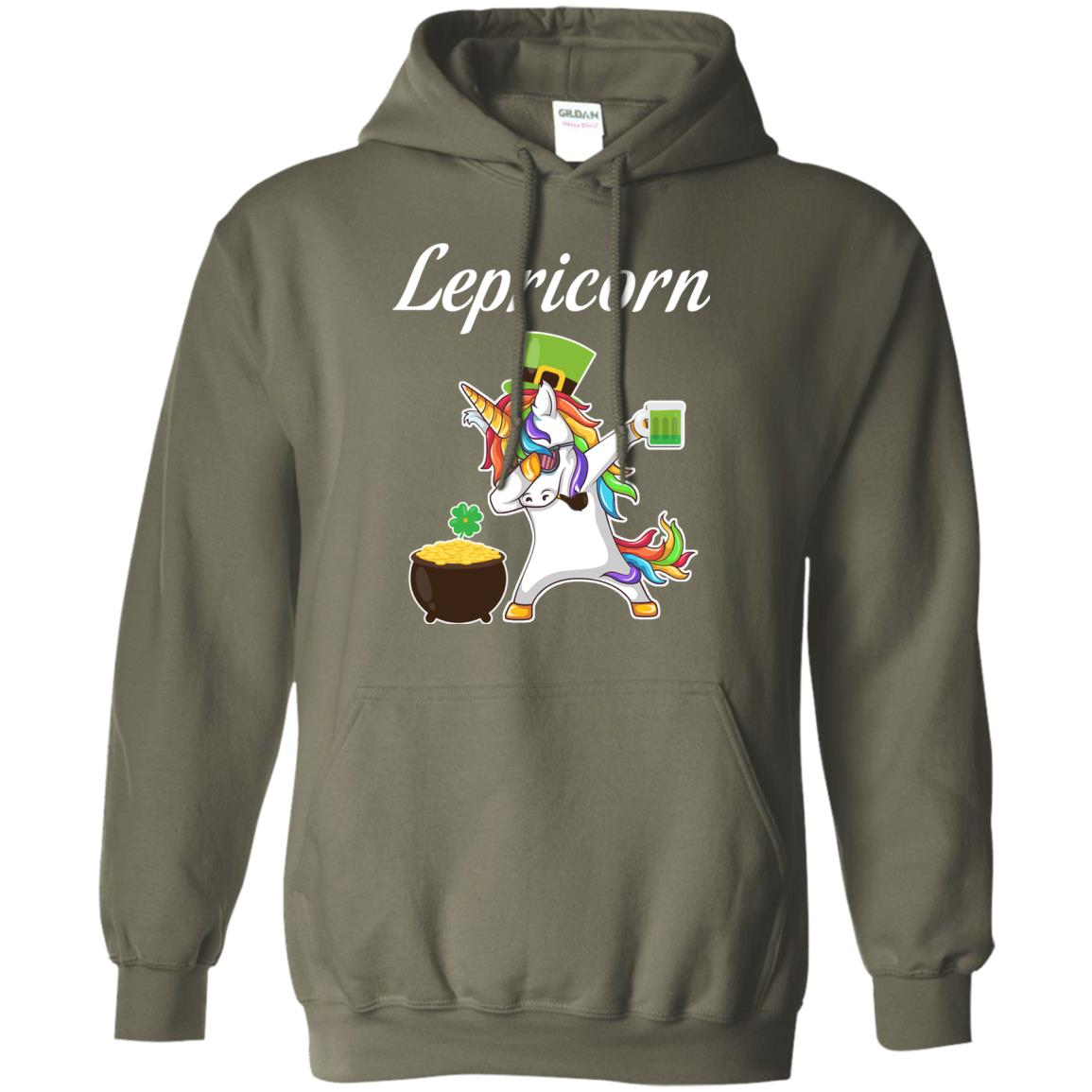 Lepricorn Saint Patrick's Day T-shirt Military Green