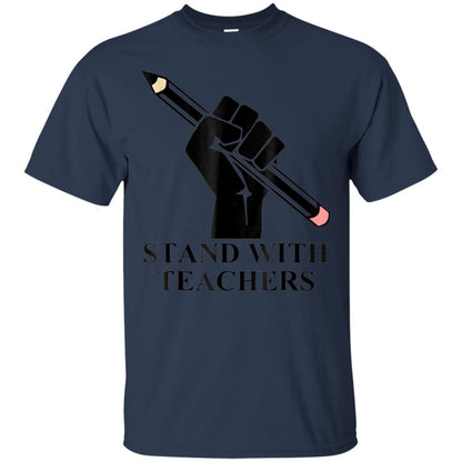 Colorado Teachers Stand With Teachers Educator Strike Shirt Navy