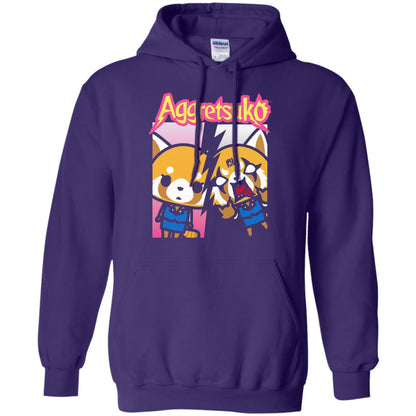 Aggretsuko Split Personality T-shirt Purple