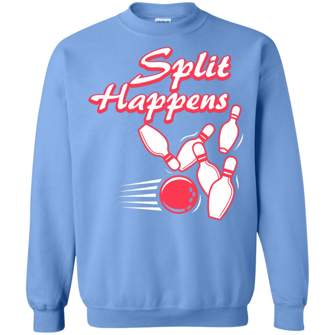 Bowling Lover T-shirt Split Happens Carolina Blue