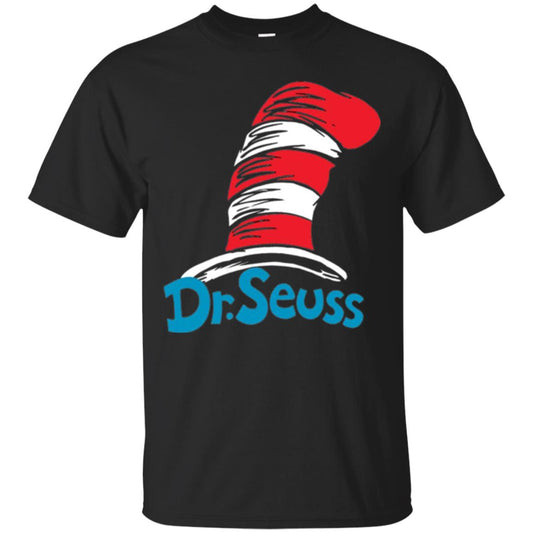 Film Lover T-shirt Dr. Seuss Hat T-shirt Black