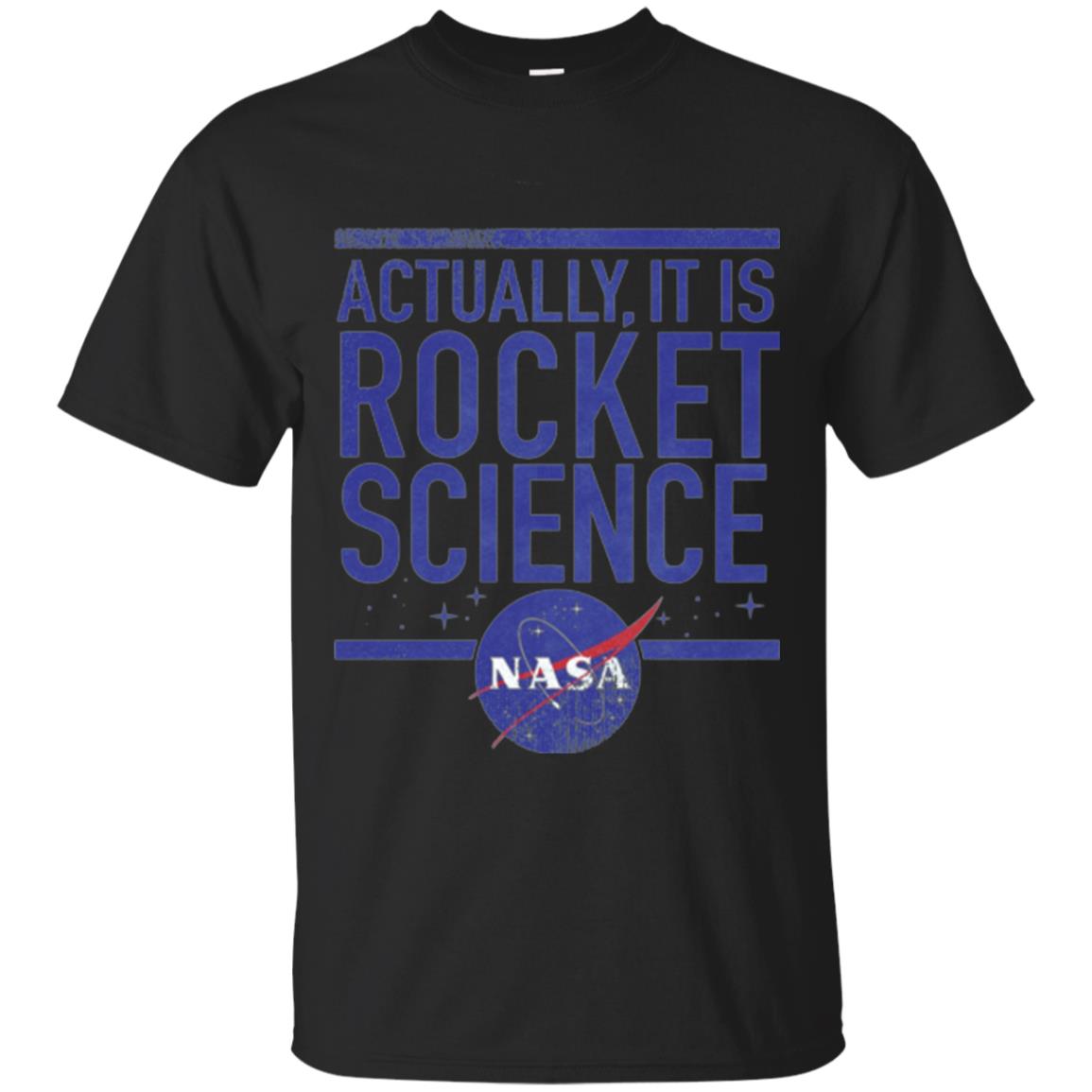 Science T-shirt Actually It Is Rocket Science Graphic Black