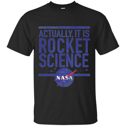 Science T-shirt Actually It Is Rocket Science Graphic Black