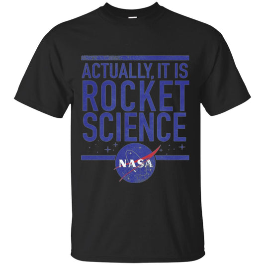 Science T-shirt Actually It Is Rocket Science Graphic Black