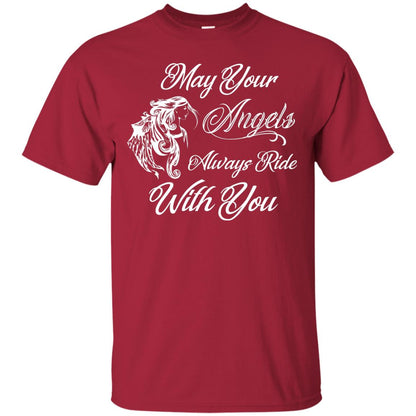 May Your Angels Always Ride With You Best Shirt For Bike Rider Cardinal