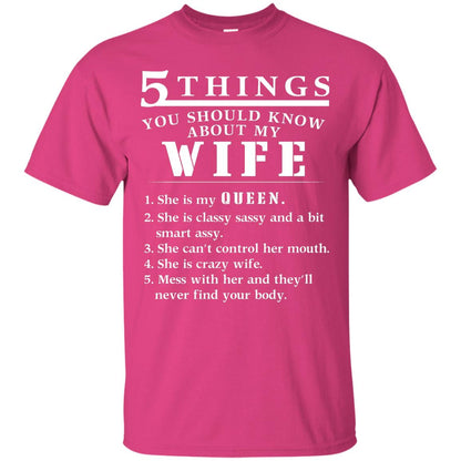 5 Things You Should Know About My Wife Husband T-shirt Heliconia